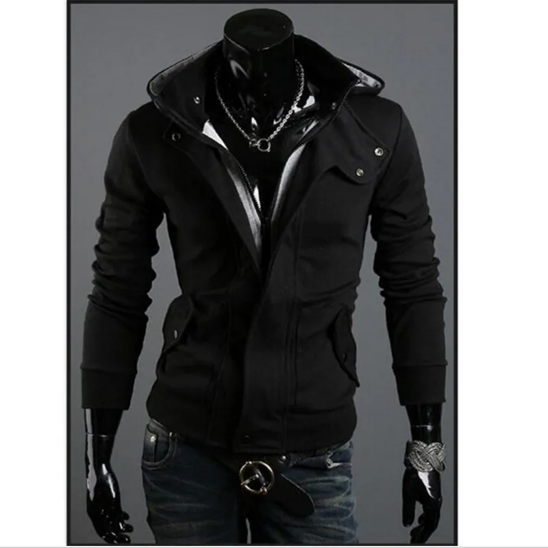 

Men Casual Solid Hoodies 2020 Mens Fashion Plus Size Zipper Hooded Sweatshirt Man Autumn Warm Hoody Coat Streetwear Hip Hop Coat