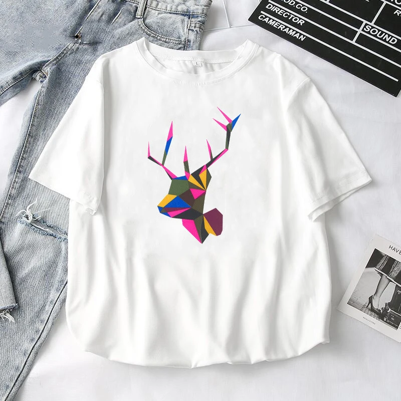 Женские футболки Новинка лета 2019 милые топы с принтом животных для девочек