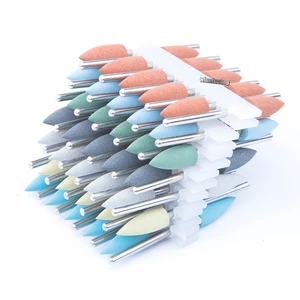 10 шт., 2,35 мм хвостовик, резиновая фреза для отбеливания зубов, 7 цветов