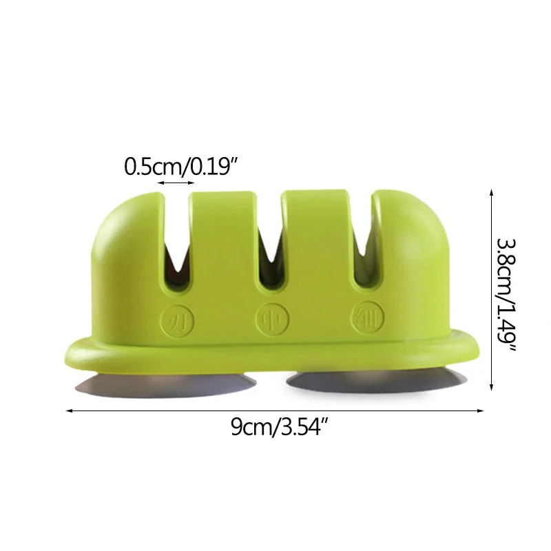 

Sharpeners Mini Suction Cup Sharpener Kitchen Tool Gadgets Portable Manual Three-Stage Sharpener Household