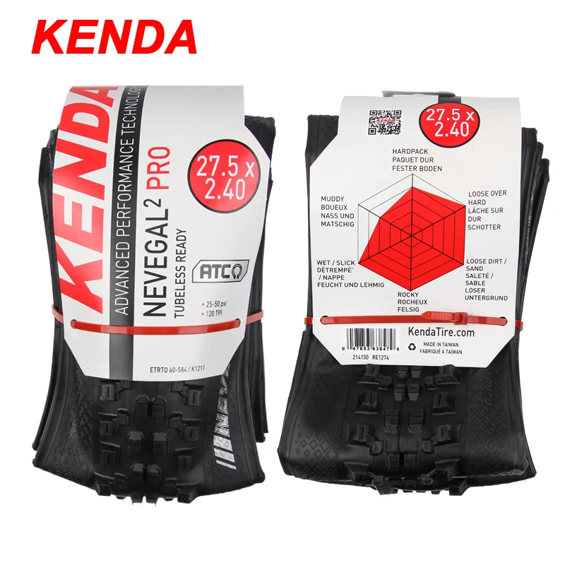 Складные бескамерные горные велосипедные шины Kenda 27 5/29 дюймов с защитой от