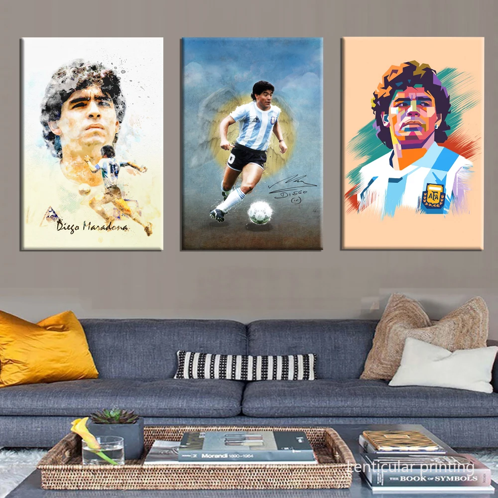 

HD постер Диего Марадона, настенная Обложка, картина маслом, украшение для гостиной, настенное искусство, суперзвезда, печать на холсте