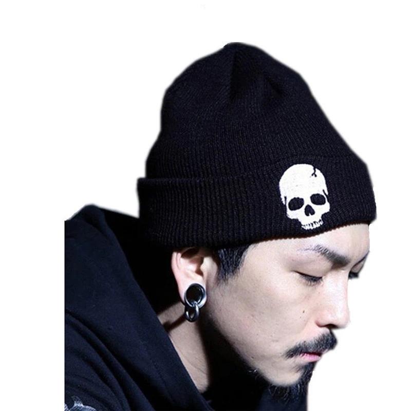 

Skull Beanies Men's Hat Winter Hats For Men Women Winter Knit Hat Caps Brand Bonnet Skullies Warm Balaclava Cap Beanie New 2019