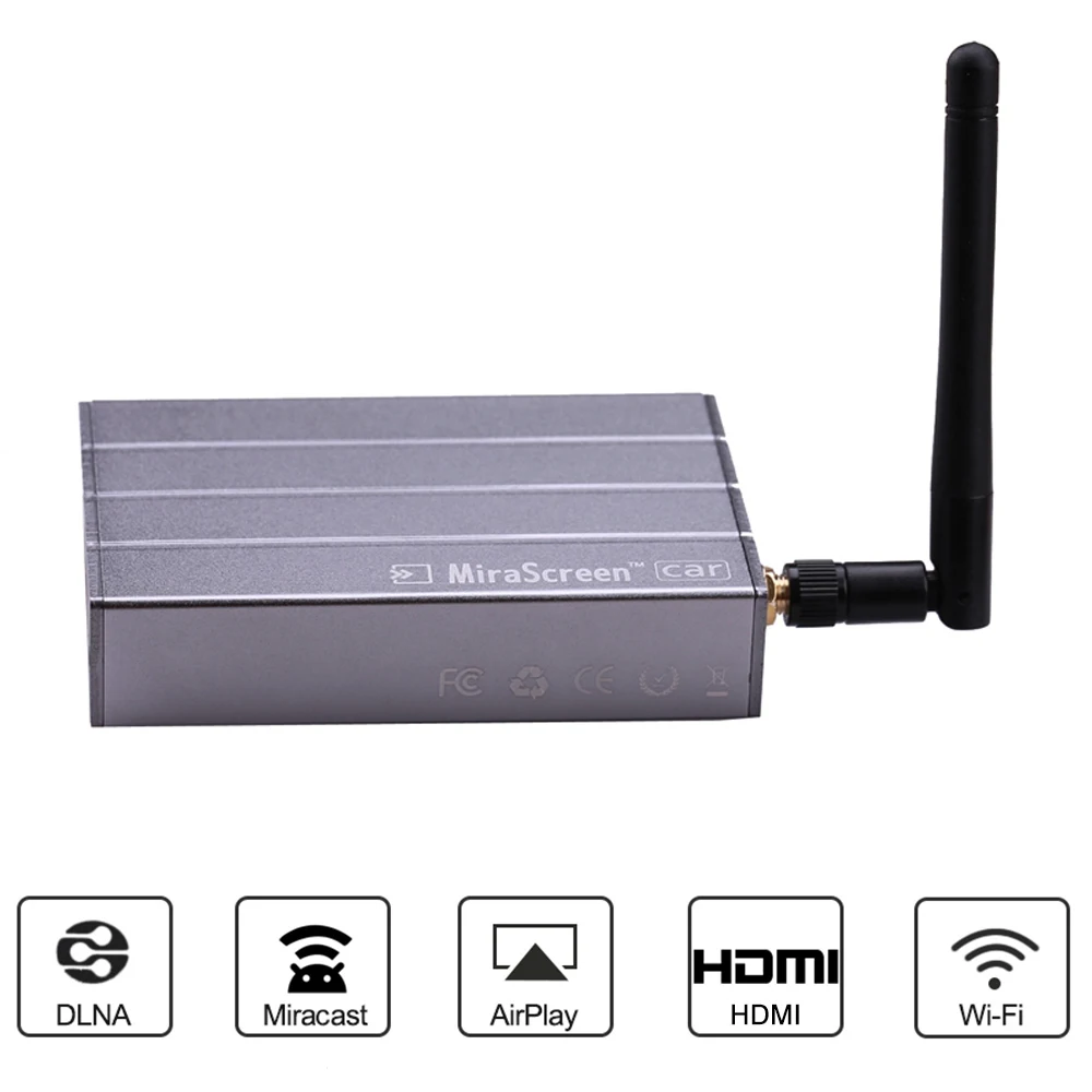 Автомобильный Wi Fi дисплей Dongle Беспроводной экран зеркальная коробка аудио видео