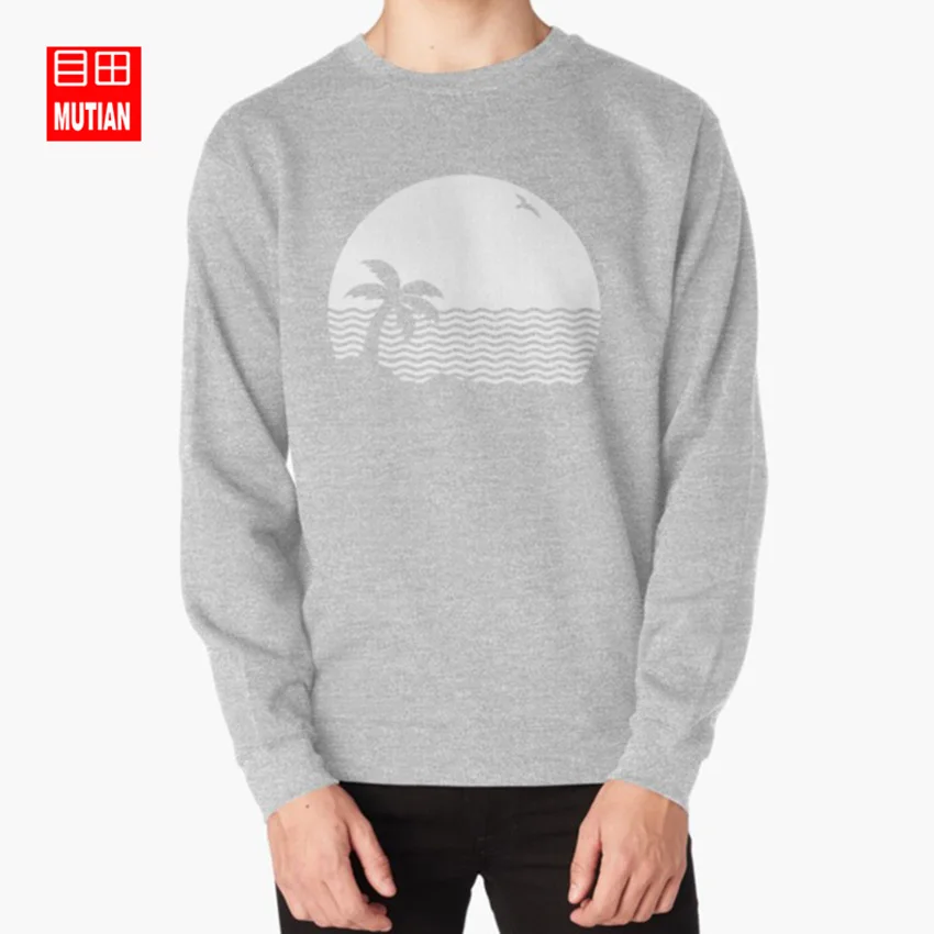 grey-sweatshirt В районе вытирания пота! Логотип толстовки с капюшоном и свитшоты уничтожен в районе логотип на пляже - Цвет: grey-sweatshirt