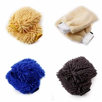 double sided microfiber washing hand gloves multicolor car window dust glove household cleaning tools kitchen car accessories