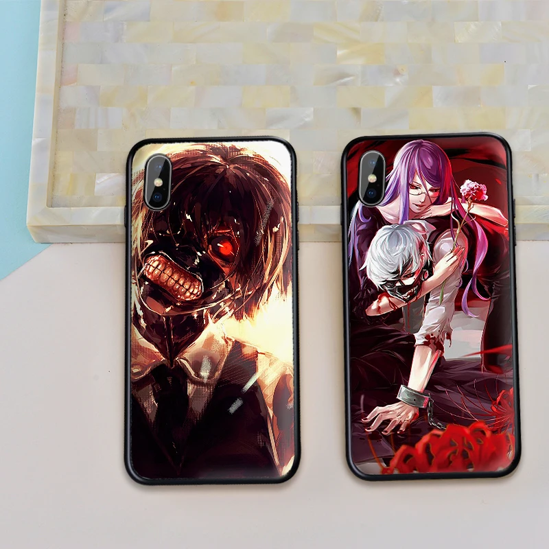 Фото Tokyo ghoul Soft TPU Case For Apple iPhone X XR XS MAX 5 5S 5C SE 6 6S 7 8 Plus ipod touch Silicone Cover Мобильные телефоны и Tokyo ghoul Soft TPU Case For Apple iPhone X XR XS MAX 5 5S 5C SE 6 6S 7 8 Plus ipod touch Silicone Cover Мобильные телефоны и