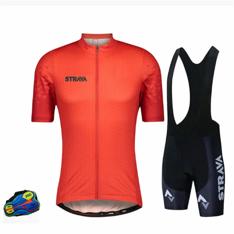 

Новинка 2021, мужской Оригинальный костюм STRAVA, новейший дизайн, быстросохнущая велосипедная футболка, дышащий высокоскоростной костюм для ве...