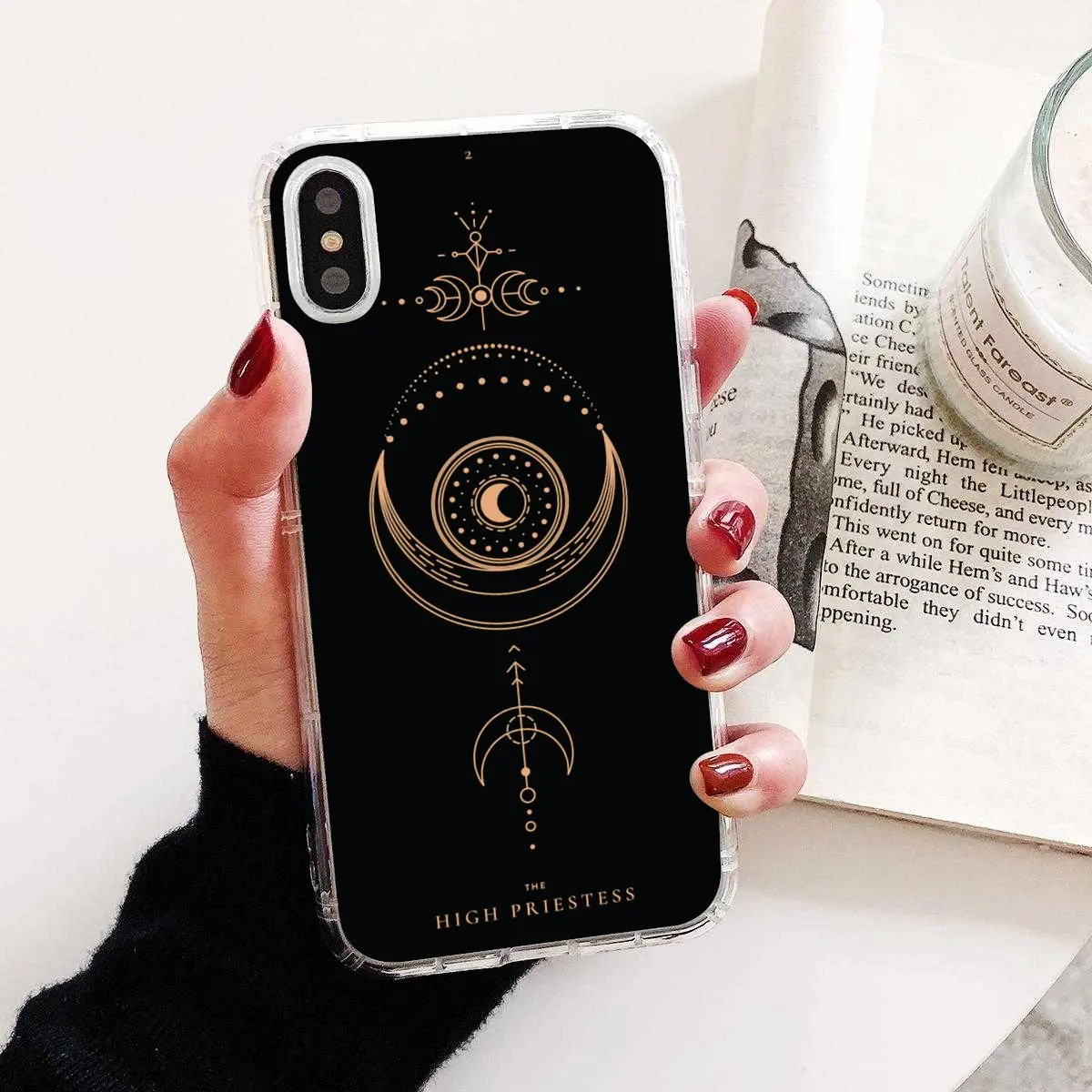 Силиконовый чехол из ТПУ с изображением ведьмаков Луны Таро загадочного тотема