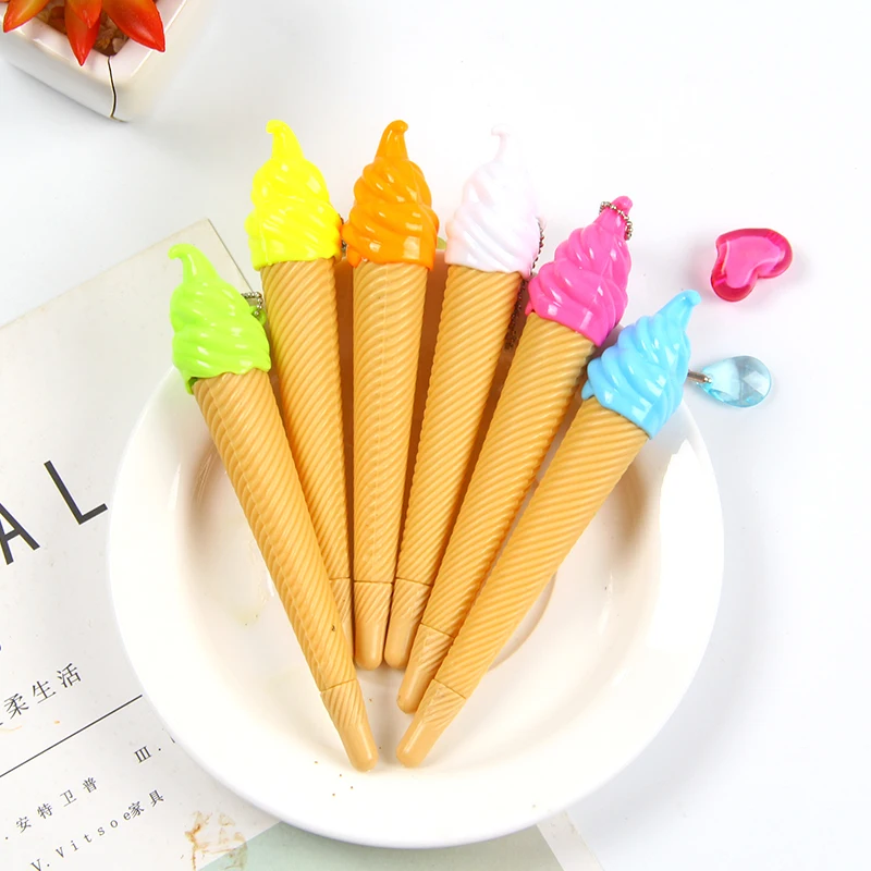 1 шт. мультфильм мороженое ручка маркер мини лазерный кавайные ручки