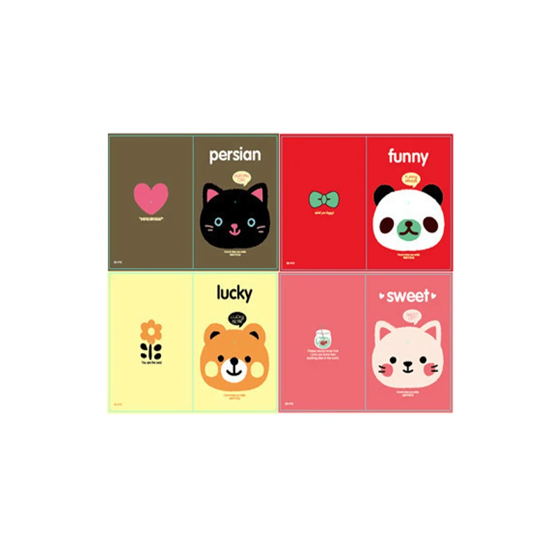Kitten avatar 40 шт./лот прекрасный мультфильм крафт-бумага мини ежедневник блокнот ежедневник школьные принадлежности канцелярский подарок - Цвет: Kitten avatar