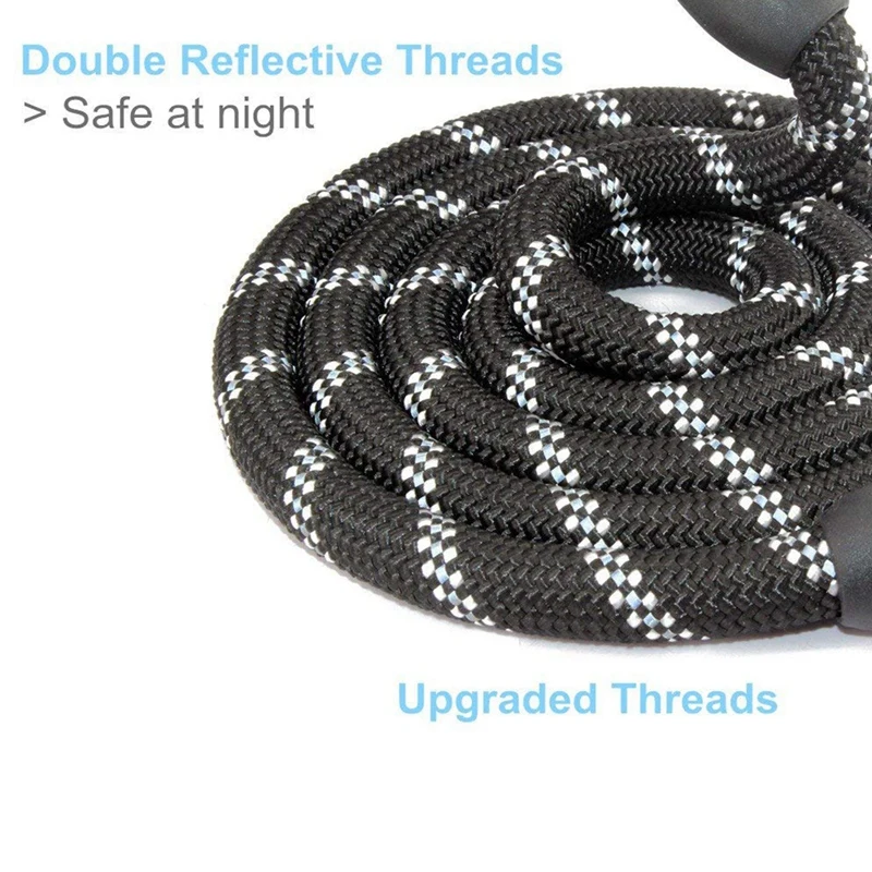 5 футов сильный собачий поводок удобная мягкая ручка высоко отражающие нити