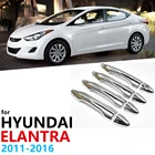 Хромированная накладка на дверную ручку автомобиля для Hyundai Elantra Avante i35 Elantra MD UD MK5 2011-2016