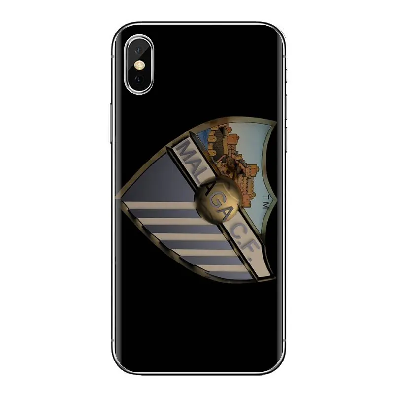 USA Malaga FC Football logo Silicone Cases For iPhone XS Max XR X 4 4S 5 5S 5C SE 6 6S 7 8 Plus Samsung Galaxy J1 J3 J5 J7 A3 A5 |