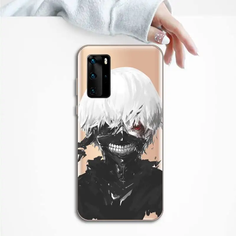 

Anime Tokyo Ghouls terror horror Phone Cases Transparent for Huawei P20 P30 P40 lite pro P smart 2019 honor 8x 10i