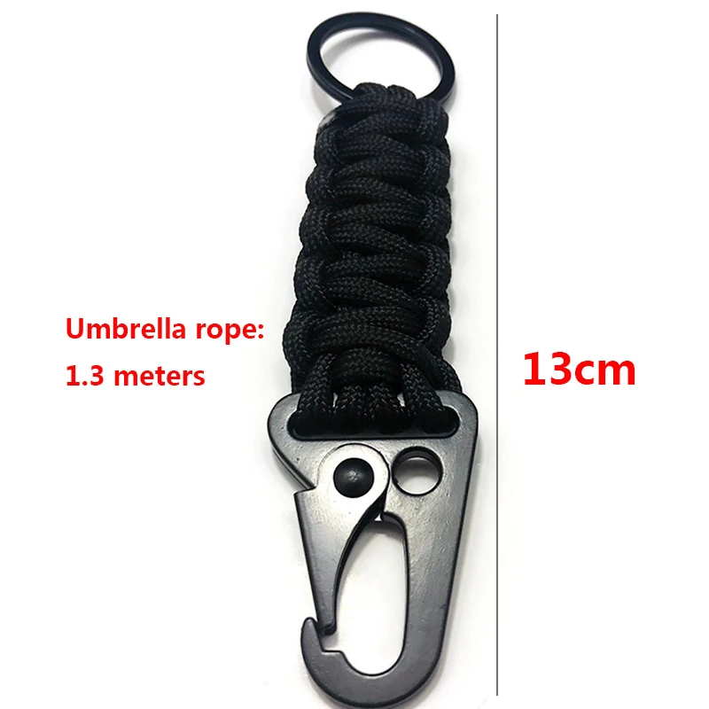 Набор для выживания на природе военный шнур с карабином брелок цепочка кольцо