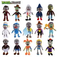 new 30cm plants vs zombies anime figure conehead zombie newspaper zombie plush stuffed game cosplay doll model kids toys gifts