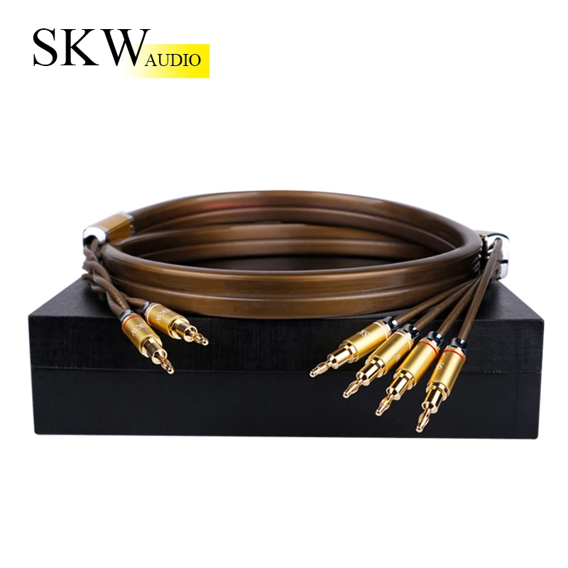 Кабель для громкоговорителя SKW 2 в 4 Out 6N OCC аудиофил Hi Fi аудиокабель динамиков