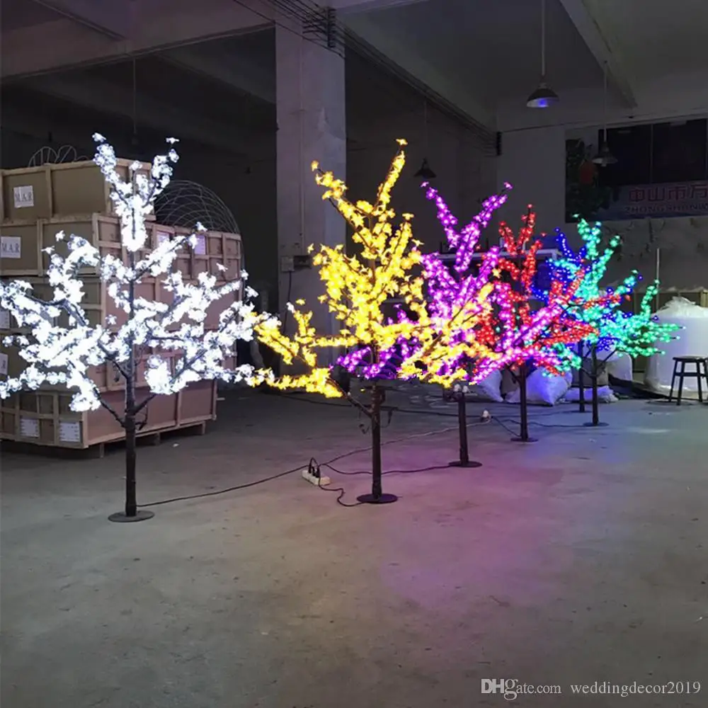 

1.5M 5ft height LED Cherry Blossom Tree Outdoor use Wedding fairy Garden Holiday Light Decor 786LEDs 5 color in stock