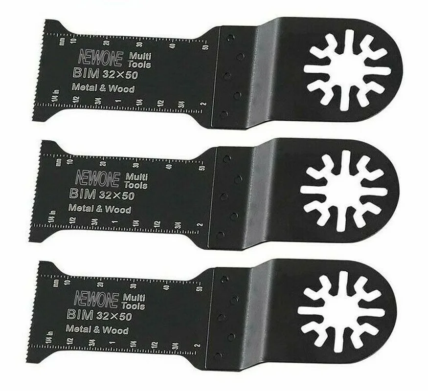 

Oscillating Tool Saw Blades 3 Pcs 32mm Lengthen Bi-metal Accessories Power Tool