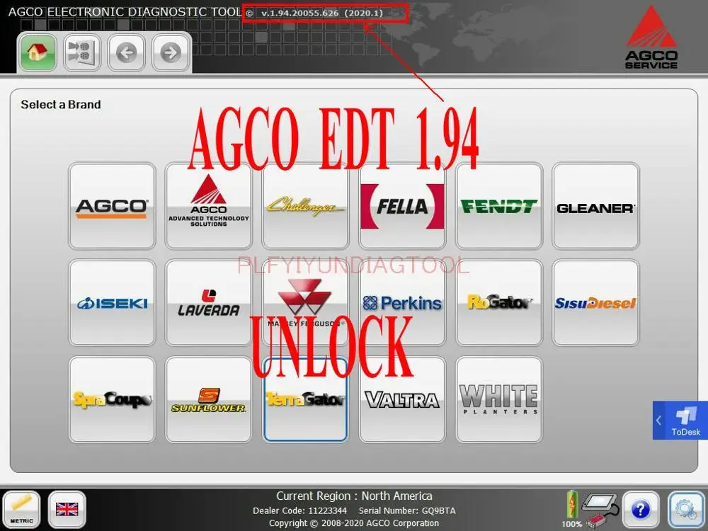 Новинка 2020 AGCO электронное средство диагностики 1 94 [2020] EDT + активация для любого