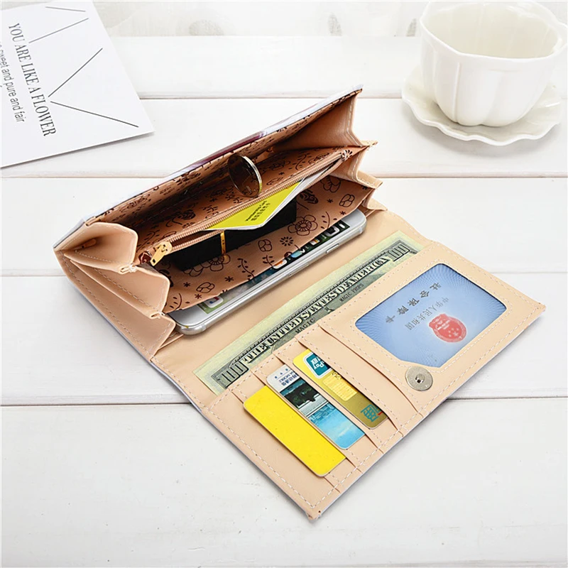 Милый кошелек для монет девочек модные женские кошельки небольшой клатч длинные мешочки денег Сумки карты ID