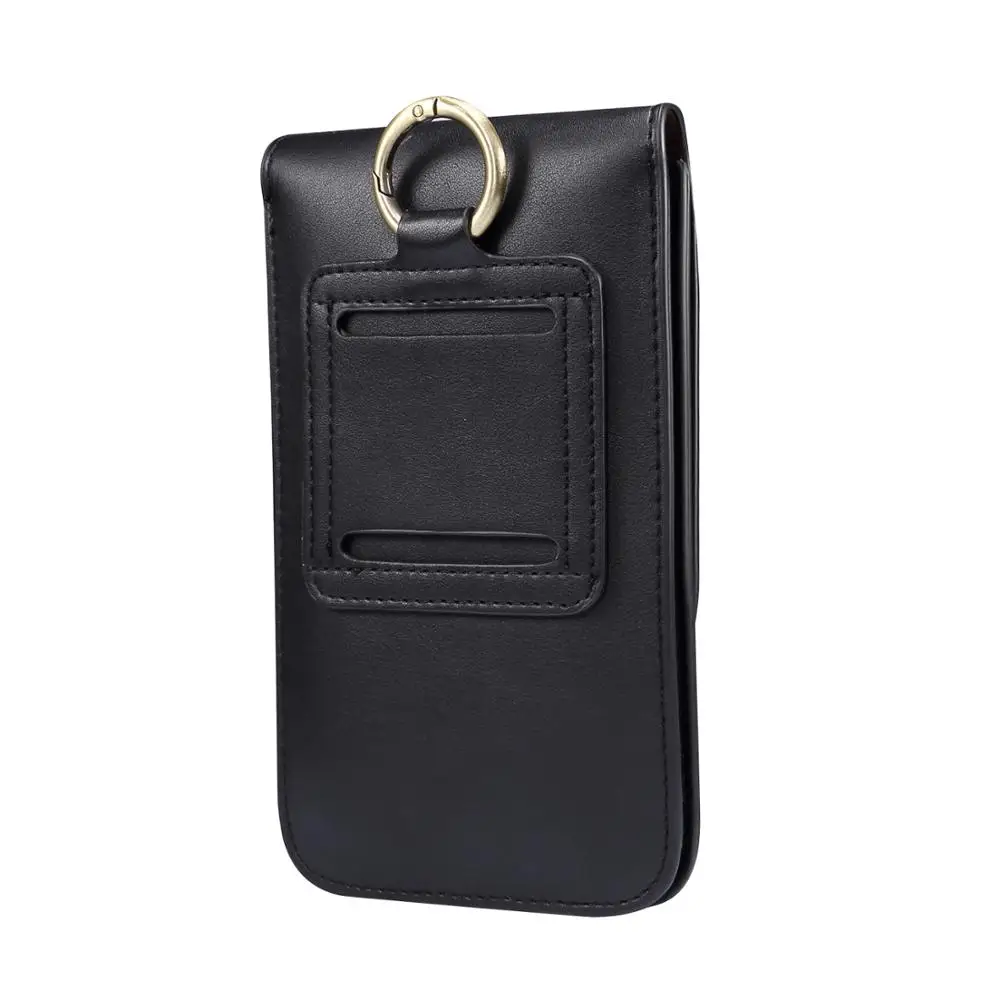 Pu Leather Phone Pouch Case For iPhone 14 13 12 11 Pro XS Max X Waist Bag Holster Belt Clip Cover For Samsung S23 S22 Plus Case