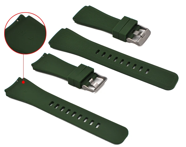 Ремешок силиконовый для смарт-часов Huawei watch GT 46 мм мягкий спортивный сменный