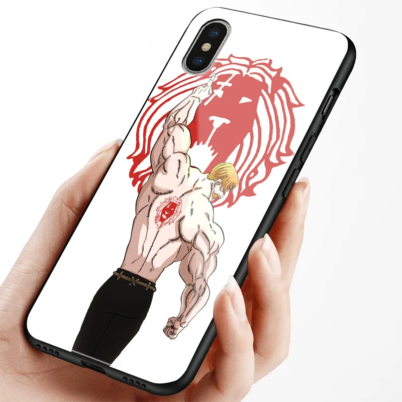 Escanor Nanatsu no Taizai аниме мягкий силиконовый стеклянный чехол для телефона iPhone 6 6S 7 8 Plus
