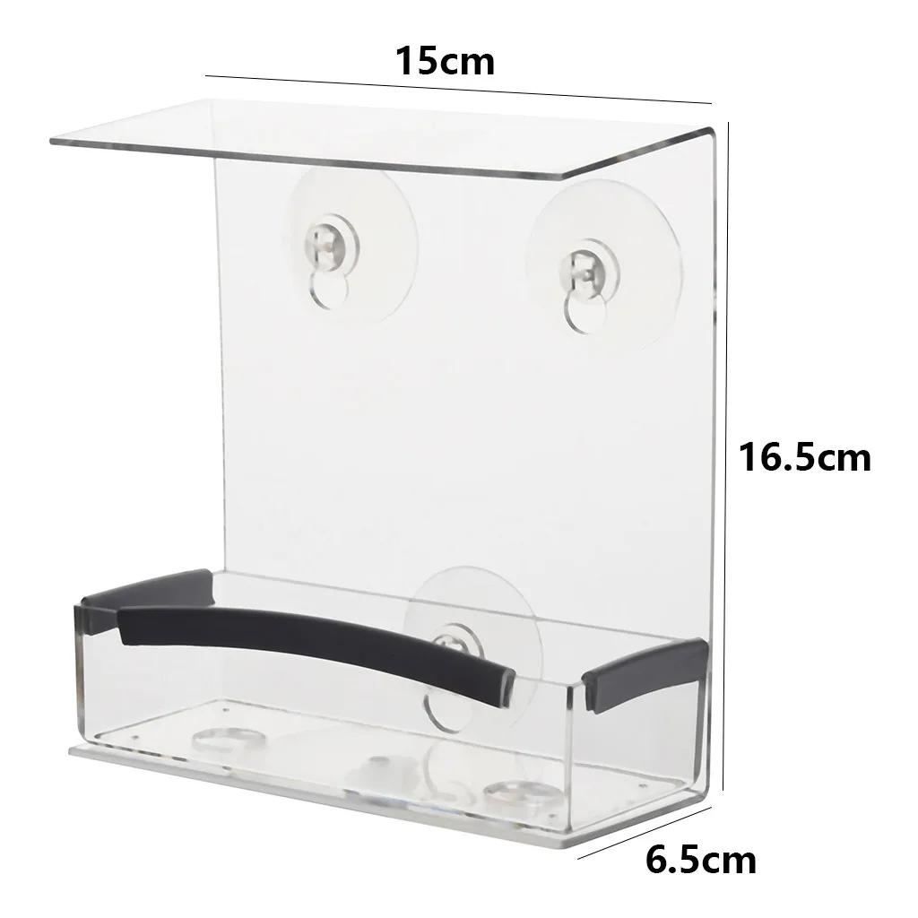 Кормушка для птиц прозрачная акриловая кормушка окон на присоске с крышей z0119 |