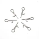 Rompin 100 шт.лот рыболовная приманка, рыболовный крючок, соединительные штифты, игла с фиксированным замком, вспомогательные мягкие приманки, рыболовные принадлежности, инструменты