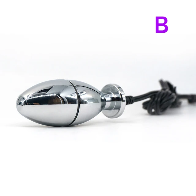 4 типа E stim металлический Анальный Анальная пробка Электрический шок анус