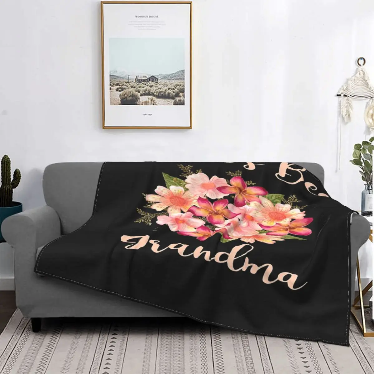 

Manta con diseño de la abuela del mundo, para cama colcha a cuadros, Picnic, para bebé