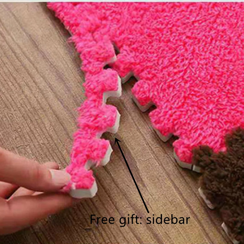 foldable carpet puzzle for living room plush carpet stitching foam bedroom climbing baby kids crawing mat anti skid shaggy rug free global shipping