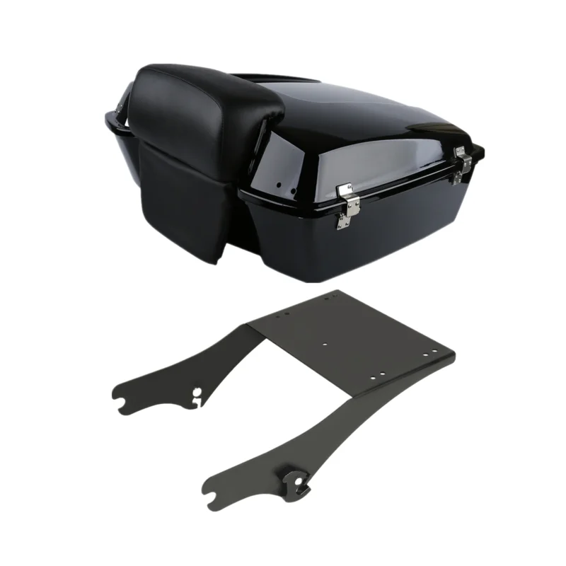 Мотоцикл 10 7 &quotрубленый пакет багажник спинка накладка + стойка для Harley Tour Pak Touring