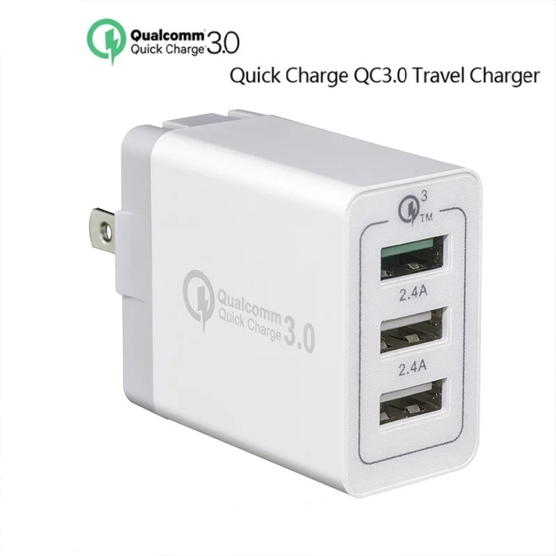 Штепсельная вилка США Быстрая зарядка 3 0 3USB выход телефон Зарядка