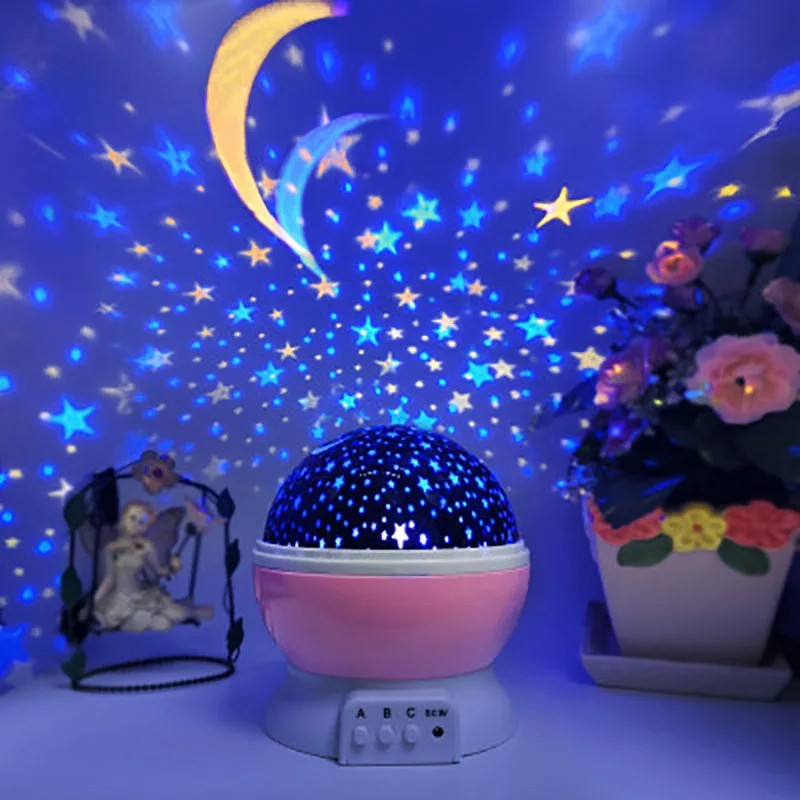 

Christmas Decoration Starry Sky Galaxy Projector Nightlight Child Star Night Light Projection Lamp Gift Rotating Projection Lamp