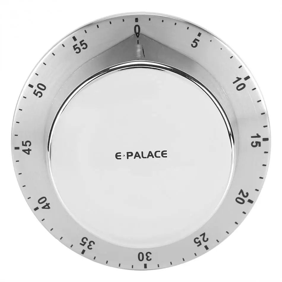 Stainless Steel Kitchen Timer With Magnetic Base Manual Mechanical Cooking Countdown Tools Gadg | Дом и сад