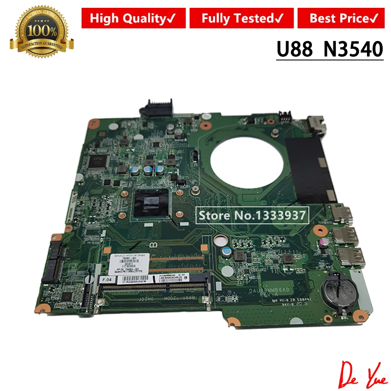 

Материнская плата для ноутбука HP Pavilion 15-F, материнская плата для ноутбука N3540 786901-501 786901-001 794084-501