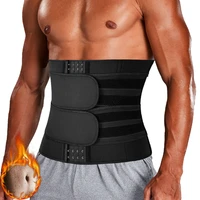 men waist trainer fitness slimming belt sauna body shaper corset for abdomen weight loss trimmer belt sweat workout fat burner