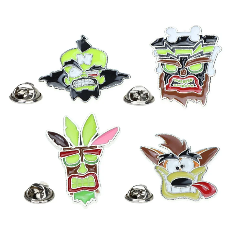 

Aboriginal character brooch pirate cartoon animal jewelry accessories metal dripping pin luggage decoration badge