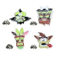 aboriginal character brooch pirate cartoon animal jewelry accessories metal dripping pin luggage decoration badge