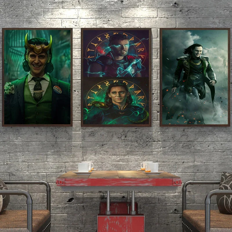 Постеры и плакаты с изображением Тома хиддлстона из сериала Marvel 2021 Локи 1 сезон