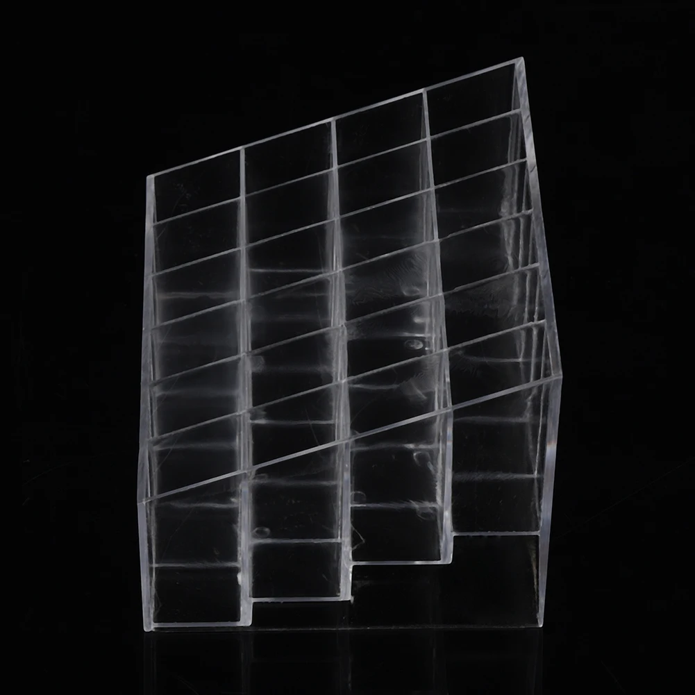24 Сетки прозрачная Губная Помада держатель Органайзер Дисплей Стенд Гель лак для