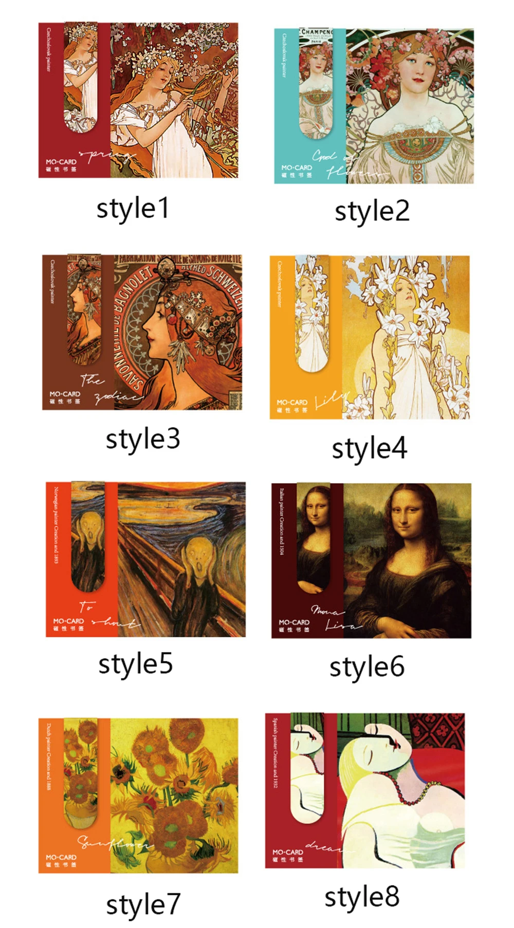 

Retro Art Magnetic Bookmarks Book Label DIY Decoration Books Mark Page Stationery