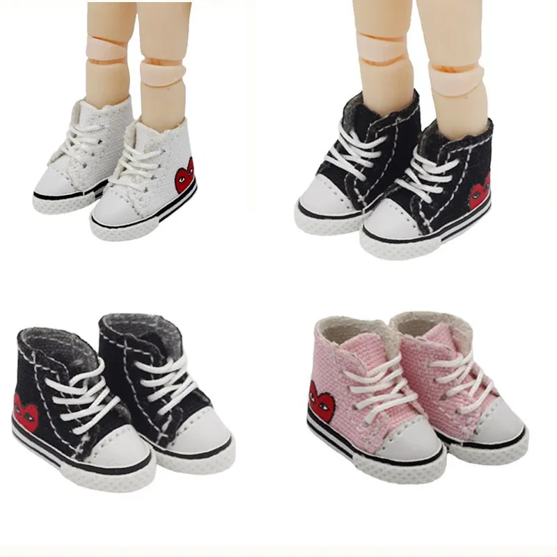 

New 3 Colors Lovely Casual OB11 Canvas Sports Leisure doll Shoes Fit For Obitsu, GSC, YMY 1/12 BJD Doll Shoes Accessories