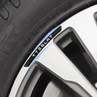 Наклейки на диски автомобильные алюминиевые, 4 шт.компл., для Tesla P100D, модель 3 S X Y