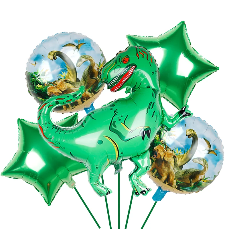

1 set of tyrannosaurus raptor tyrannosaurus dinosaur large balloon boy birthday party decoration baby shower helium ball