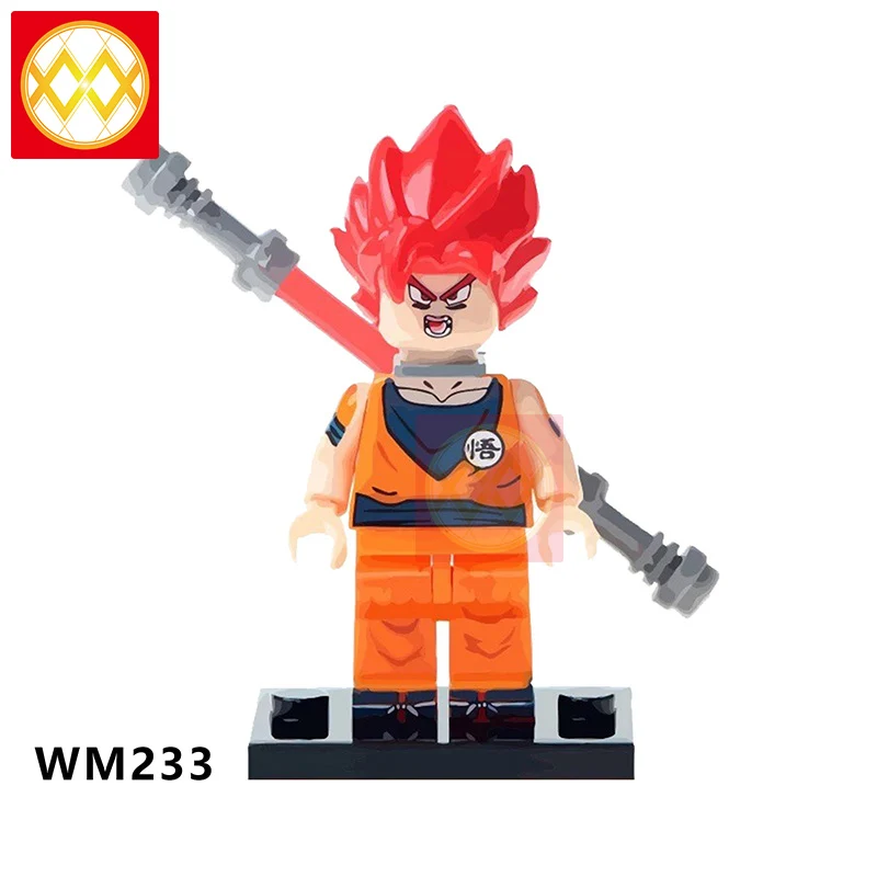 WM233 Dragon Ball Z строительные блоки Гоку Вегета Мастер Роши криллин стволы супер Saiyans Аниме Коллекция игрушек для детей Подарки - Цвет: WM233