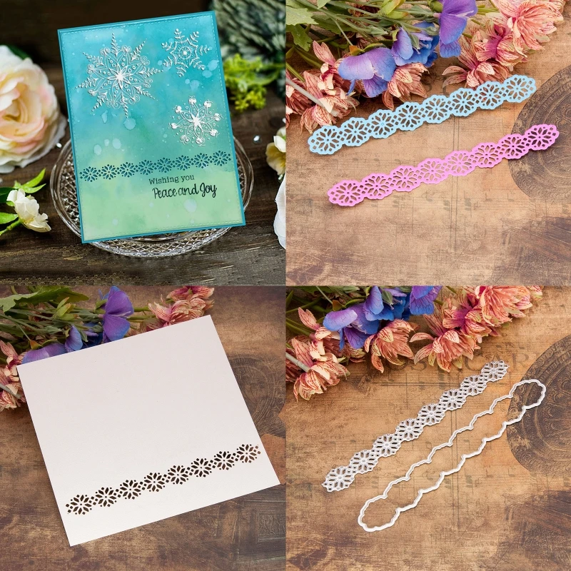 Рождественские снежинки металлические Вырубные штампы Искусственная елка